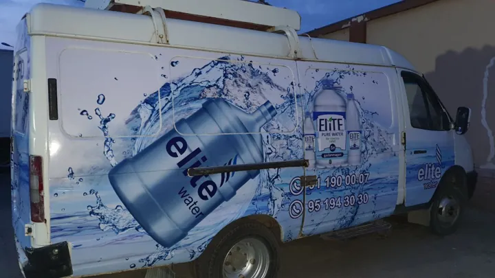 Elite Water — брендирование фургона